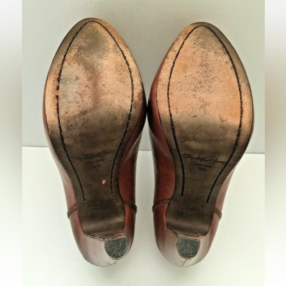 ELIZABETH AND JAMES 'Blink' Sz 5 Pink Mauve Leather Hidden Platform 5 1/4" Heel - Picture 12 of 12